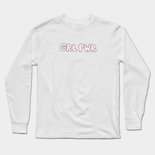 GRL PWR (black outline) Long Sleeve T-Shirt